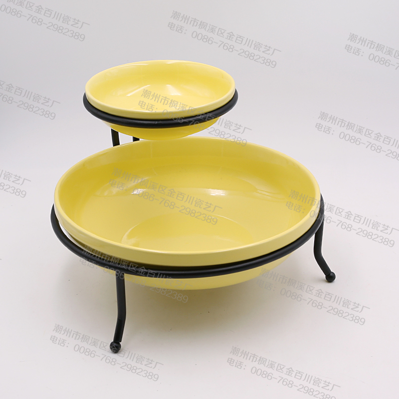 Tableware With Iron Stand