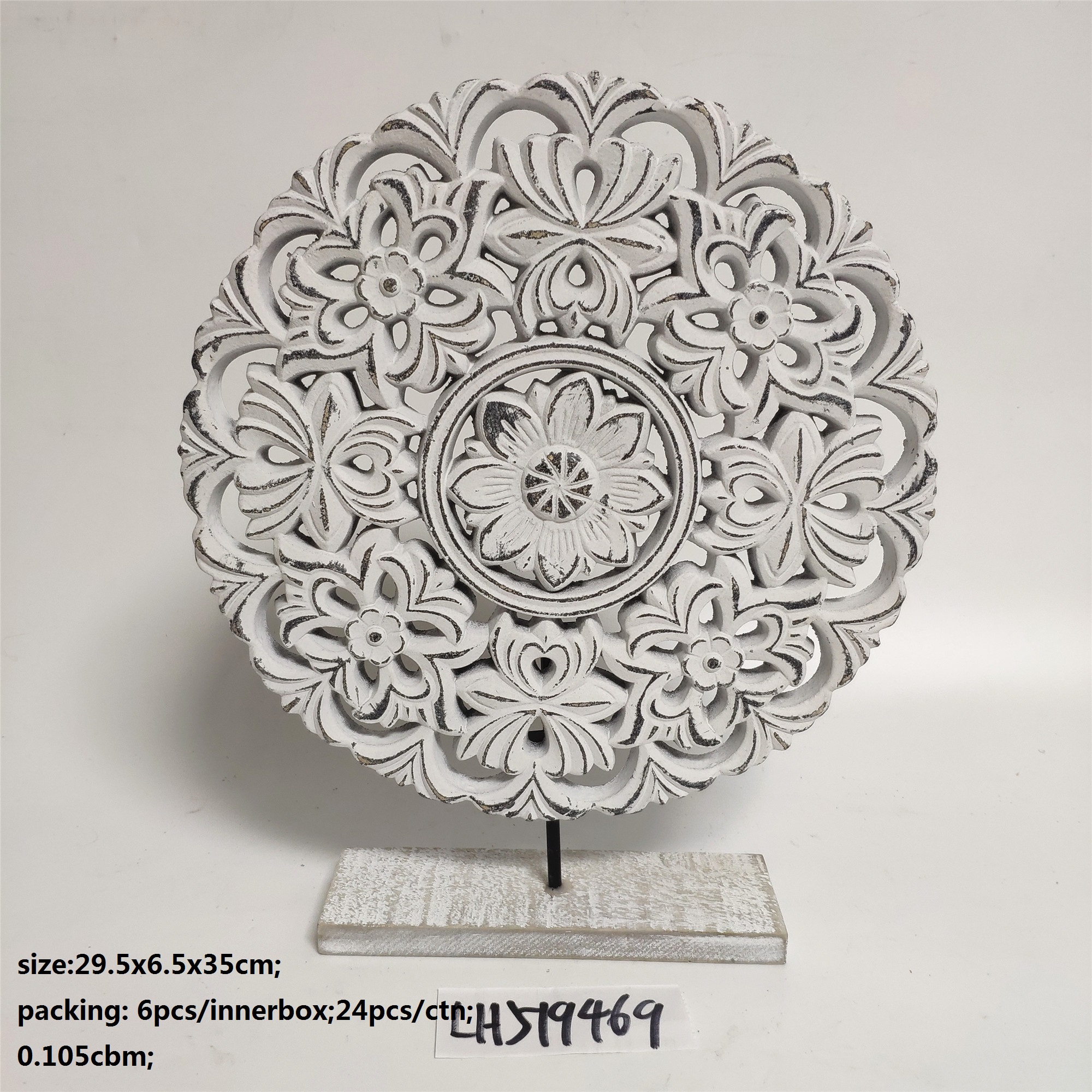 MDF patterned plate with retro carved base film