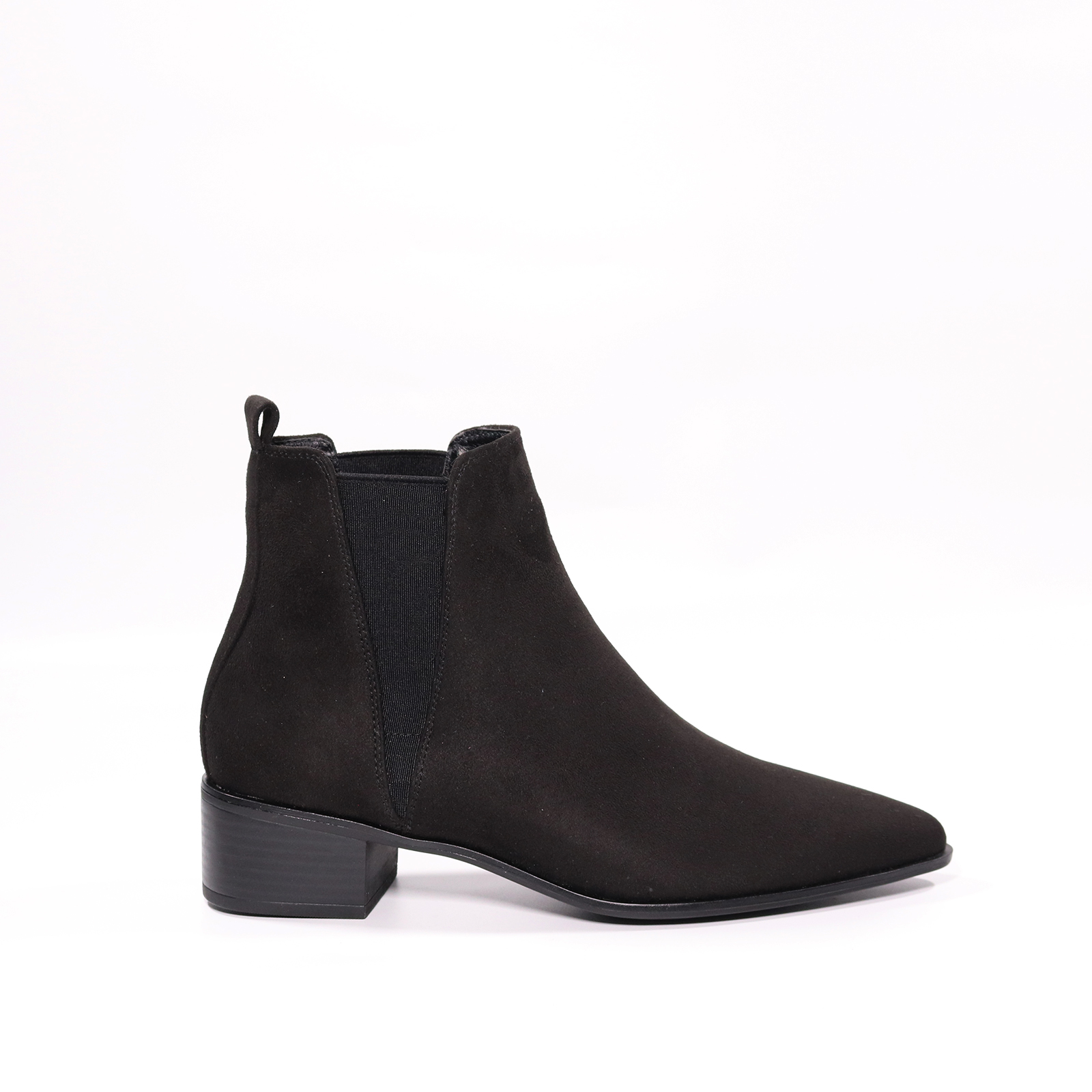 Ladies Ankle Chelsea Boots In Mid-Heel Pointed Toe