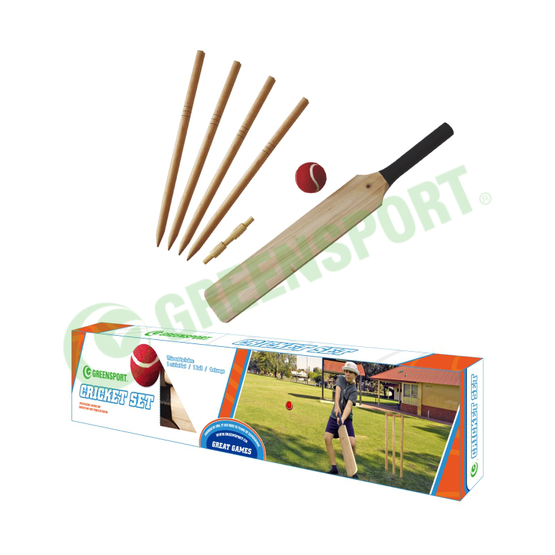 Best seller WOODEN cricket set with ball and cricket bat for backyard games