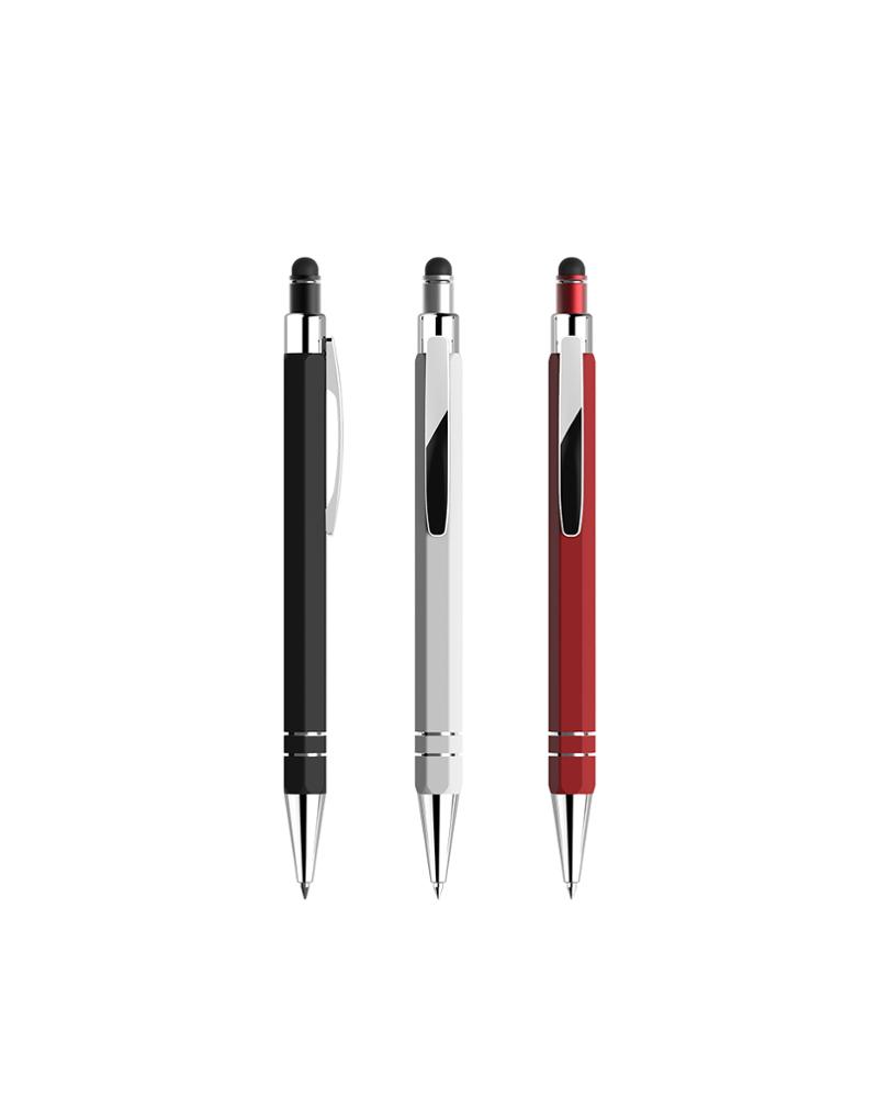 Asia stationery SYT8008A aluminum Classical but fashion hexagonal shape stylus ballpoint pen