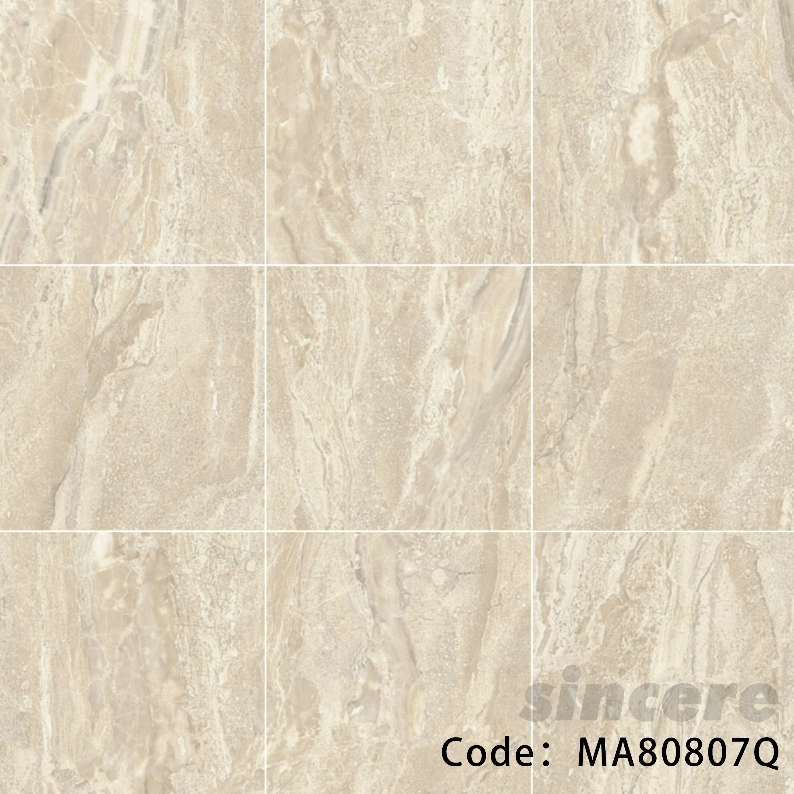 Polished glazed porcelain tiles