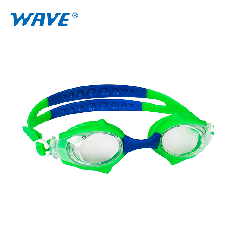 Fancy kids junior swimming eyewear colorful children silicone swimming goggles for kids