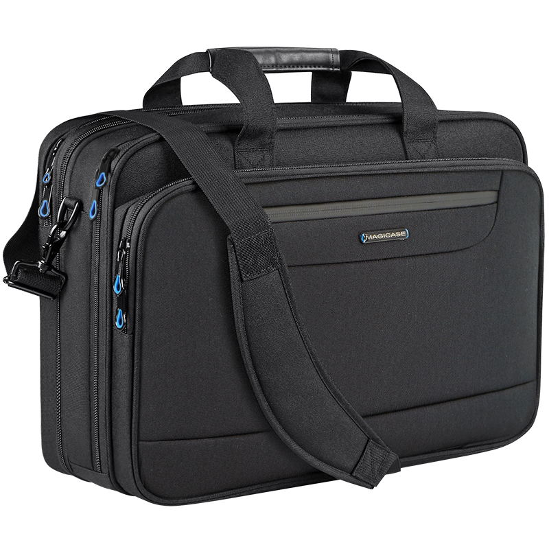 MAGICASE 18”Laptop Bag Laptop Briefcase Fits Up to 17.3 Inch Laptop Expandable Water-Repellent Shoulder Bag Laptop Messenger Bag Computer Bag for Travel/Business/School/Men/Women