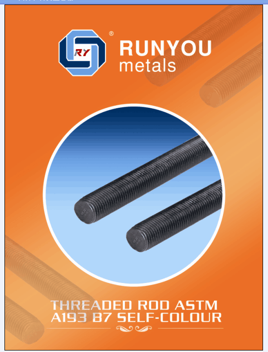 B7 Self-Colour Threaded Rod