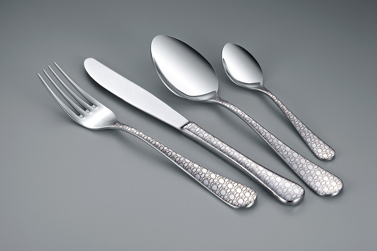 Stainless Steel Cutlery Set Stainless Steel Flatware Tableware Wholesale For Restaurant Hotel with laser