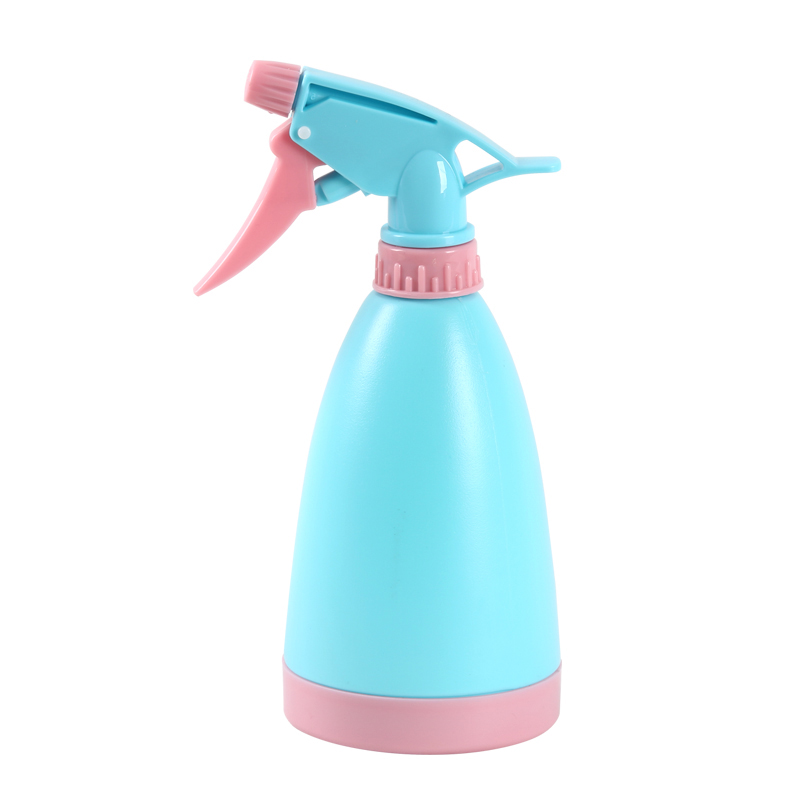 Seesa 480ml small pink blue plastic bottle home water cleaning hand pressure trigger sprayer