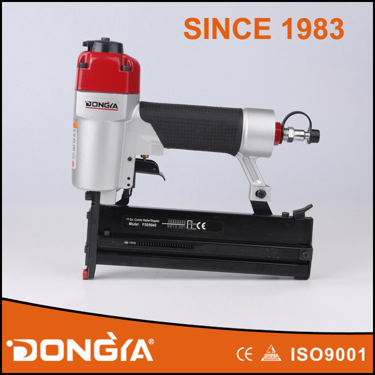 Dongya 18 Ga 2 in 1 Pneumatic Brad Nailer & Stapler F50/9040 with CE