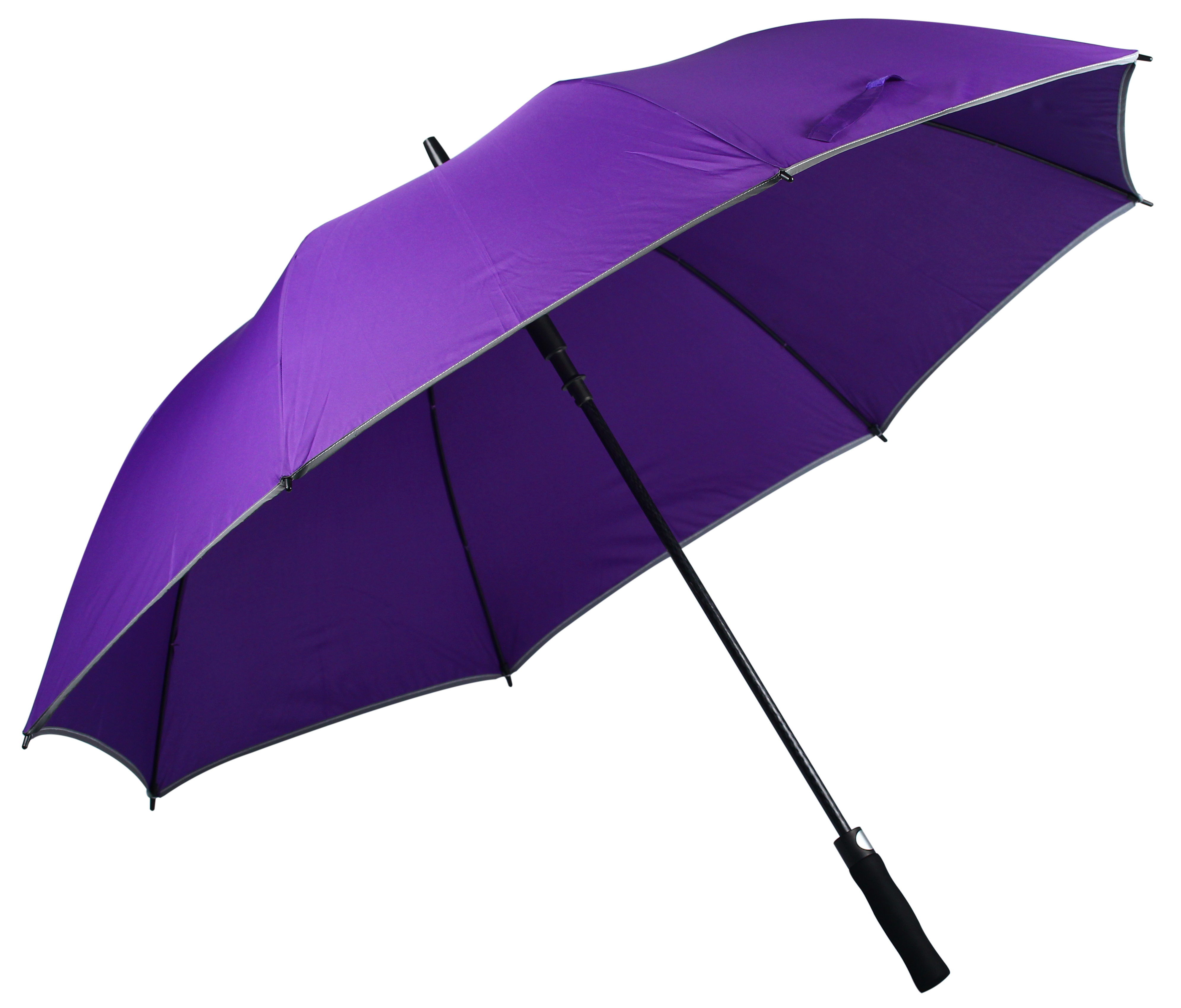 Oversized double reflective edging automatic golf umbrella