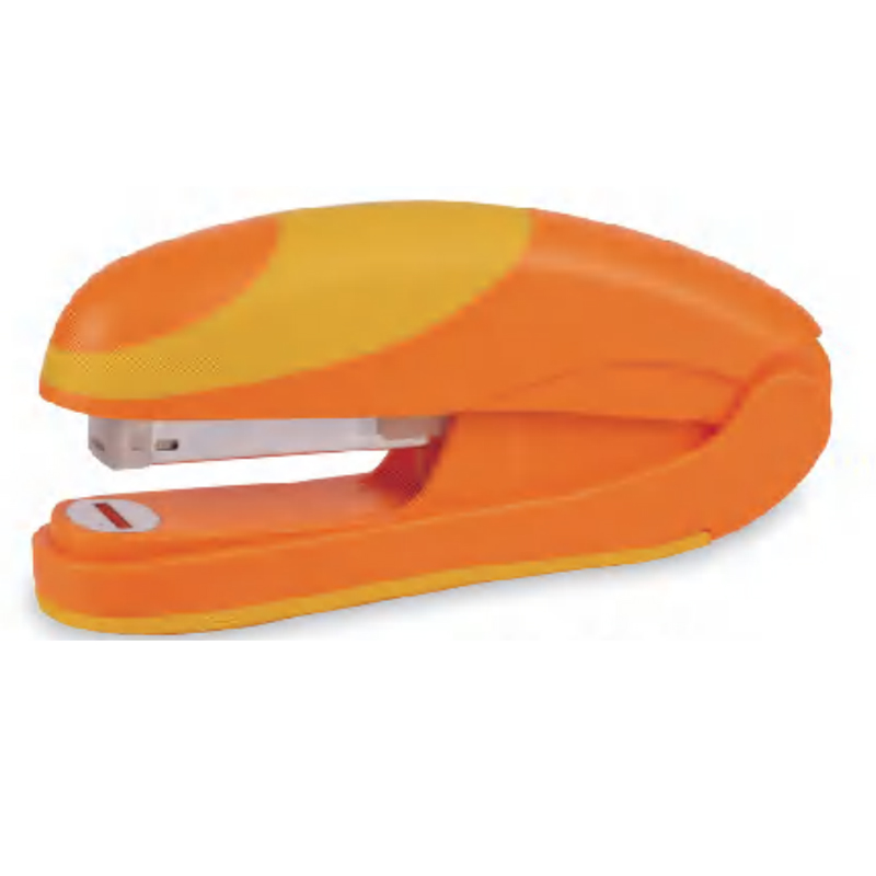 Plastic flat clinch pocket stapler