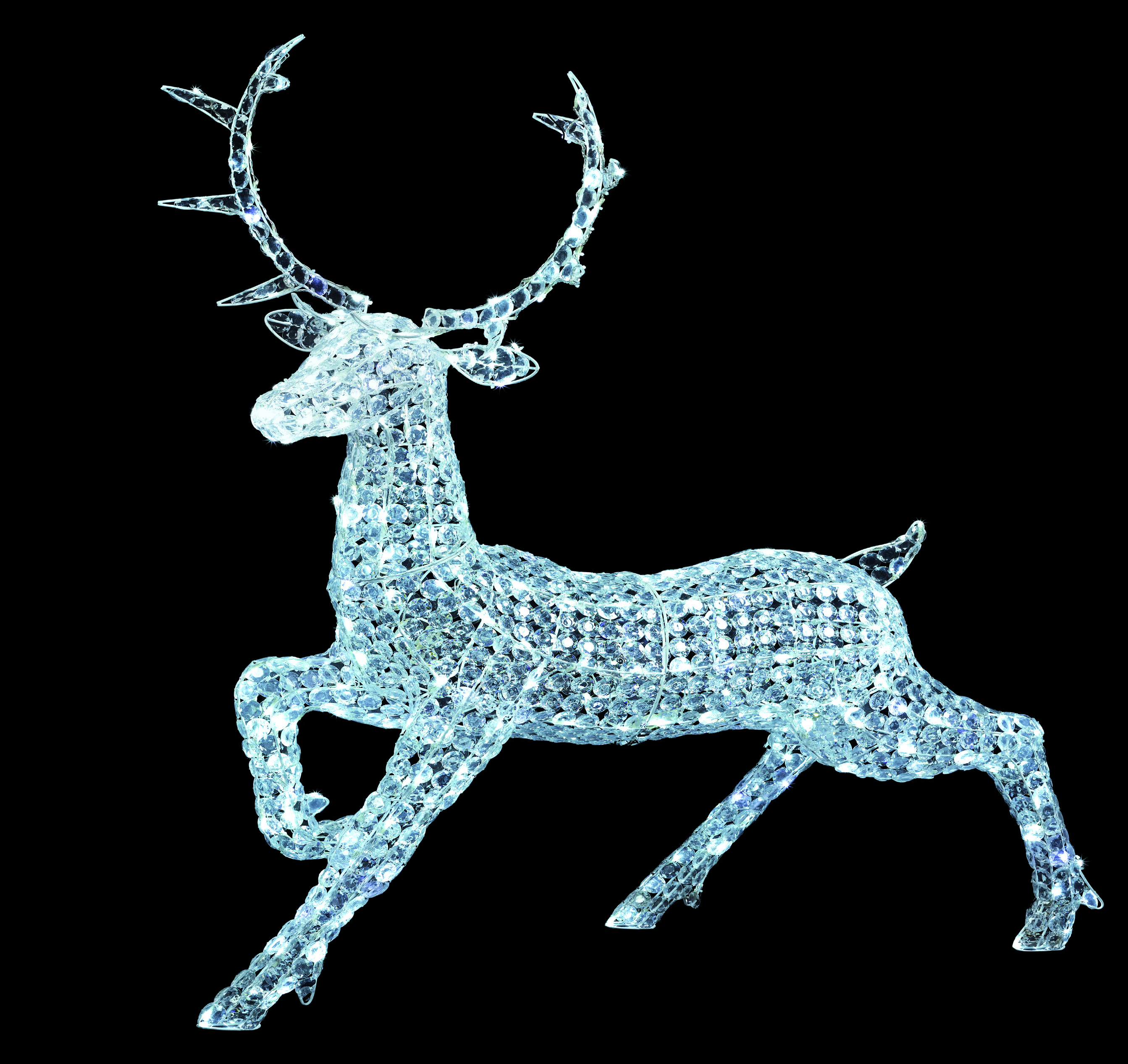 140cmH Acrylic beads stag