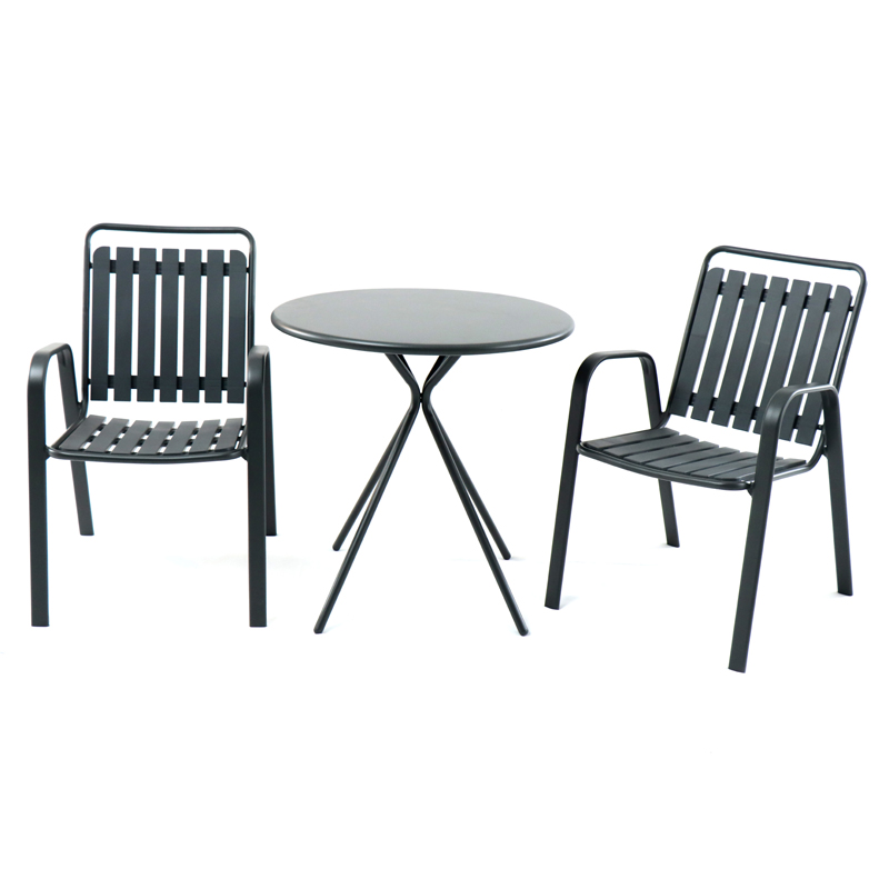 1 Outdoor leisure furniture Outdoor 2-seat Garden bistro and balcony Table & Armchair Set