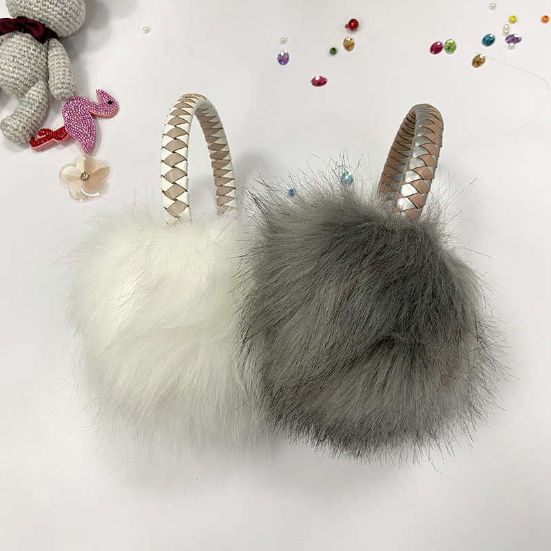 E3 Winter Cold Weather Outerwear Earmuffs with Soft Earmuffs Warm Earmuffs Faux Fur Earmuffs