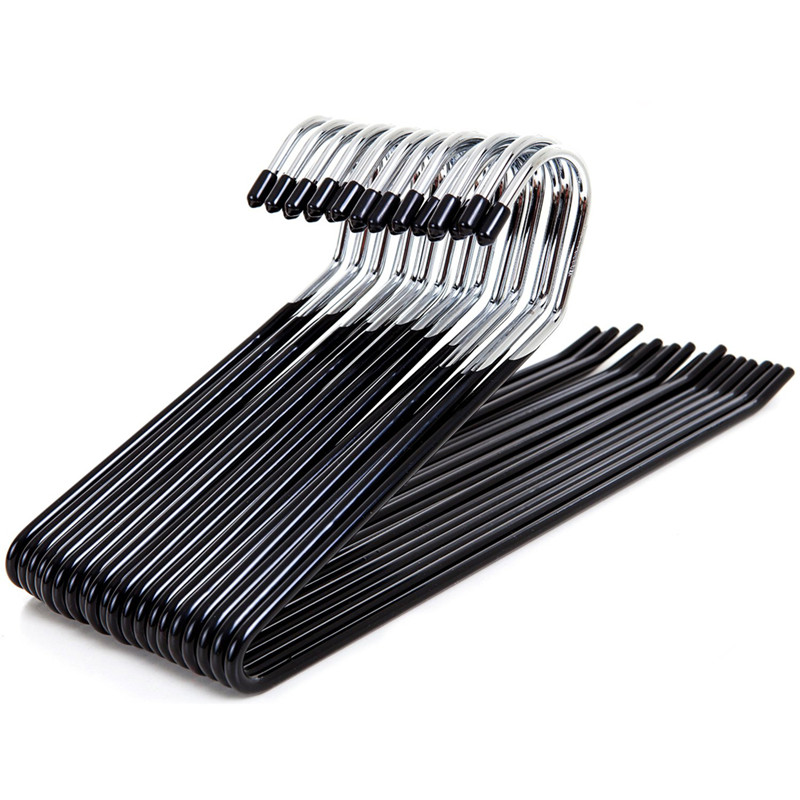 Multi-function Space Saving PVC Black Open Ended Pants Hangers