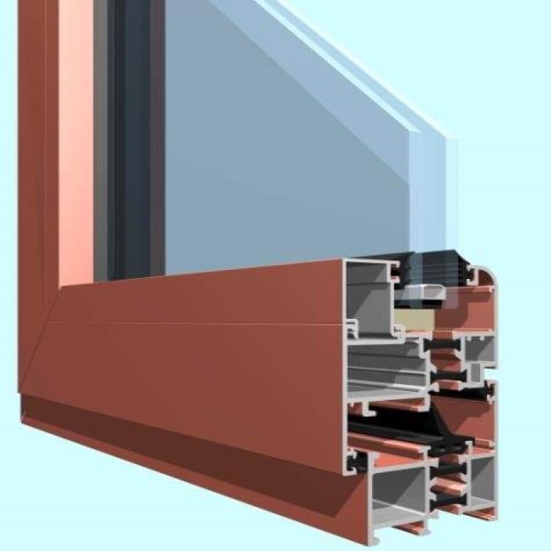 Aluminum casement window profile