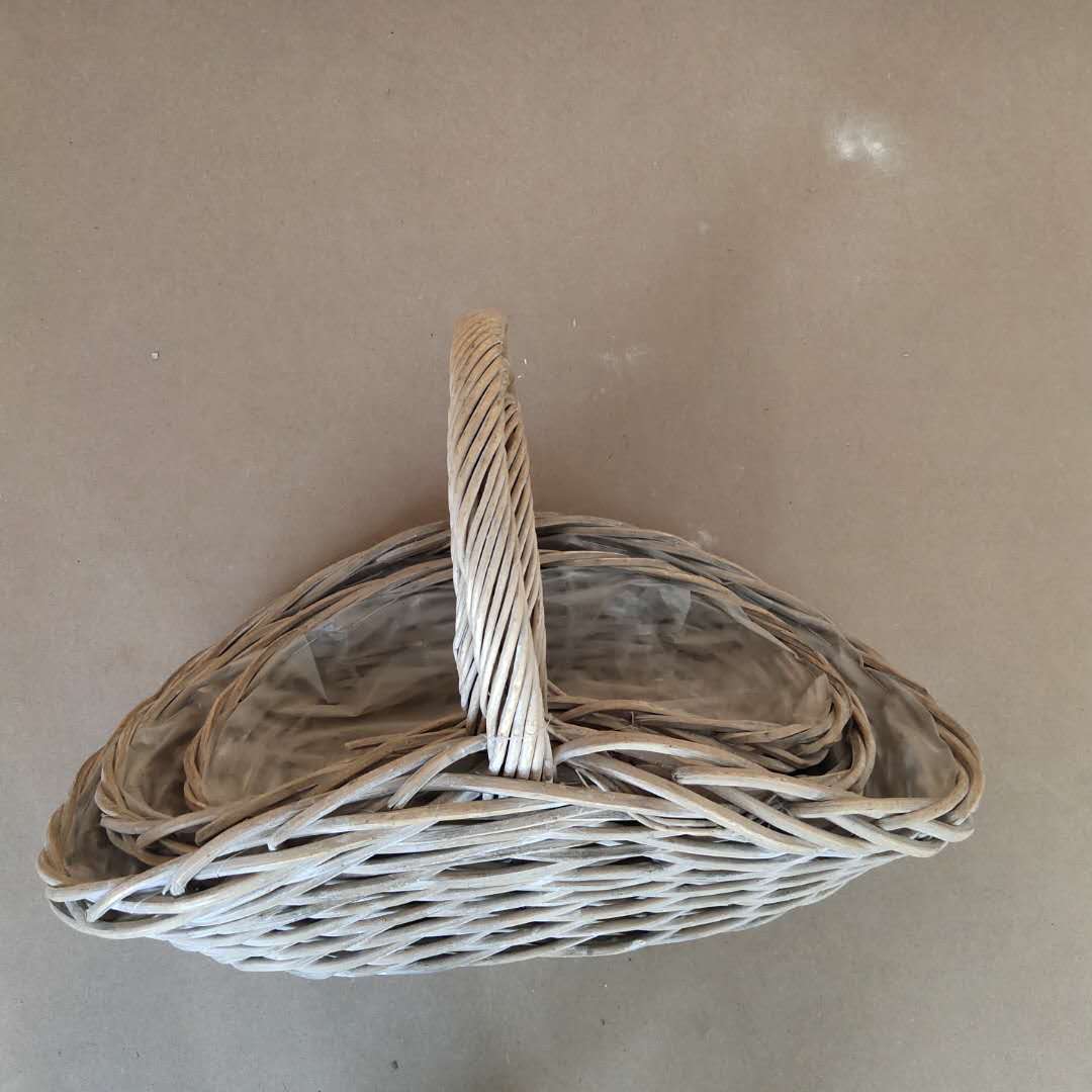 Willow Oval Handle Basket