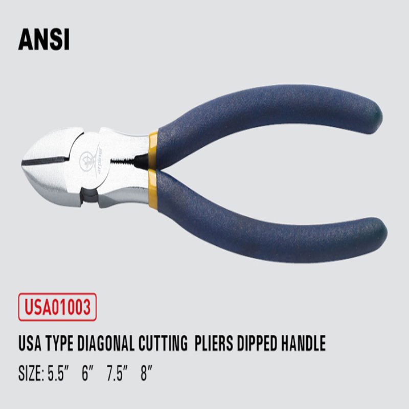 Usa Type Diagonal Cutting Pliers Dipped Handle