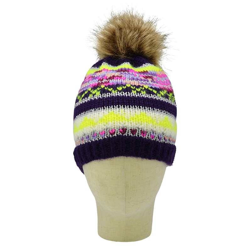 beanie with pom-pom
