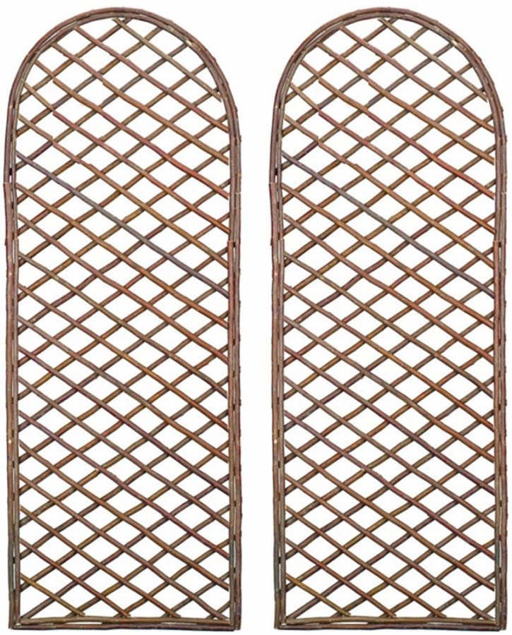 willow trellis framed panel