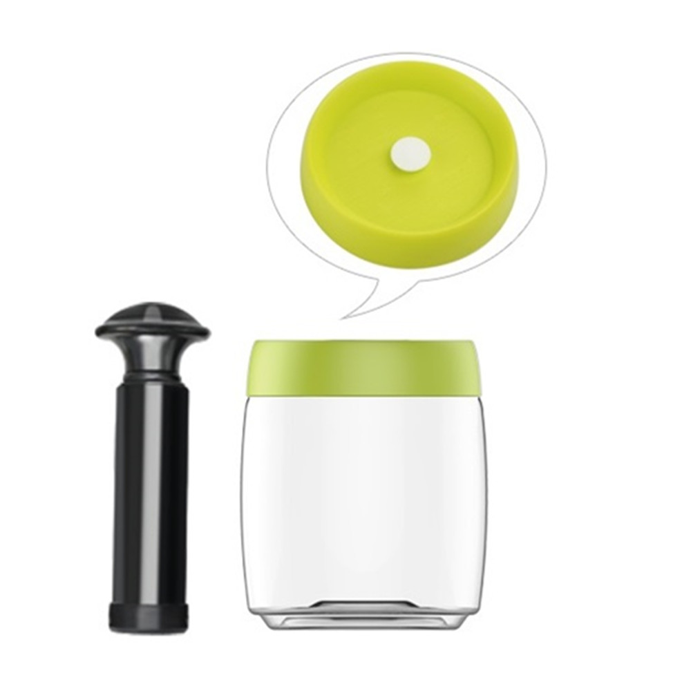 0.8L PET vacuum food storage containers with air pump