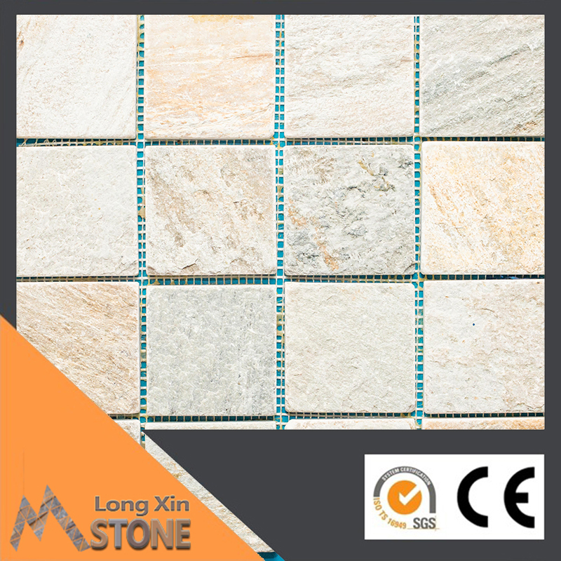 Natural beige slate stone mosaics 305X305 CM