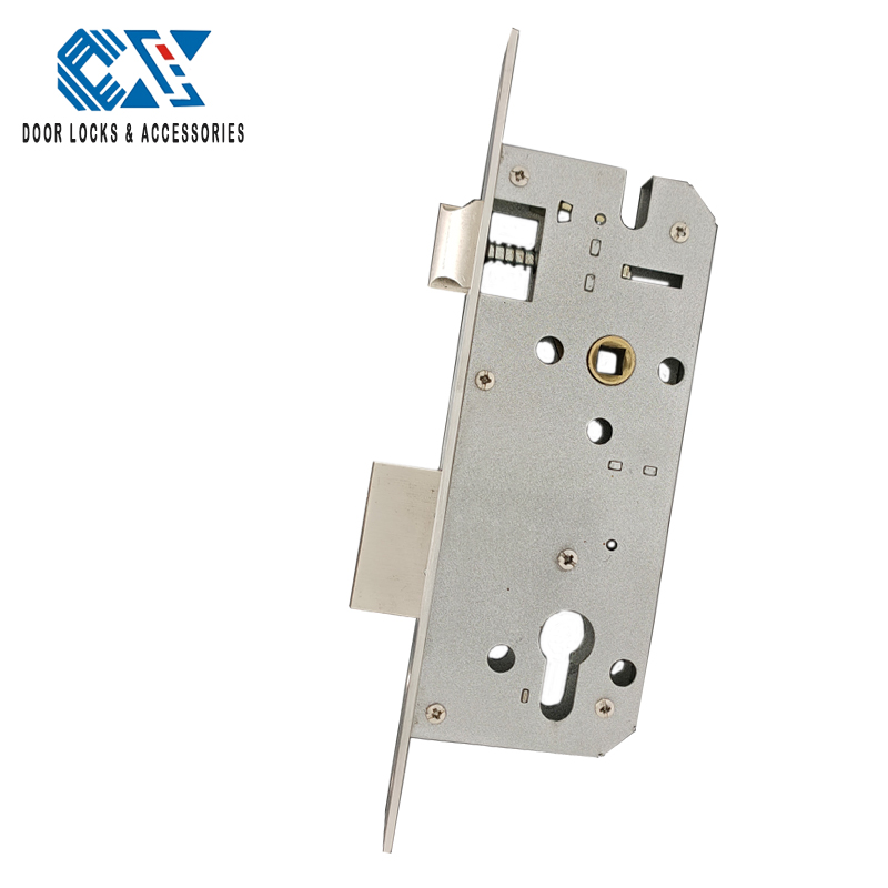 8545 Lock Body Door Standard Stainless Steel Lock Body With Brass Latch European Stainless Steel Backset Lock Bocy Zamak Latch Mortise Lock Body Wooden Interior Door Accessories