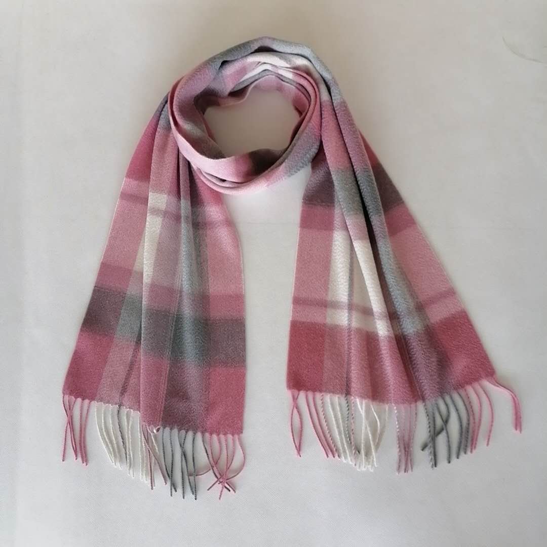 Woolen Cashmere Plaid Scarf