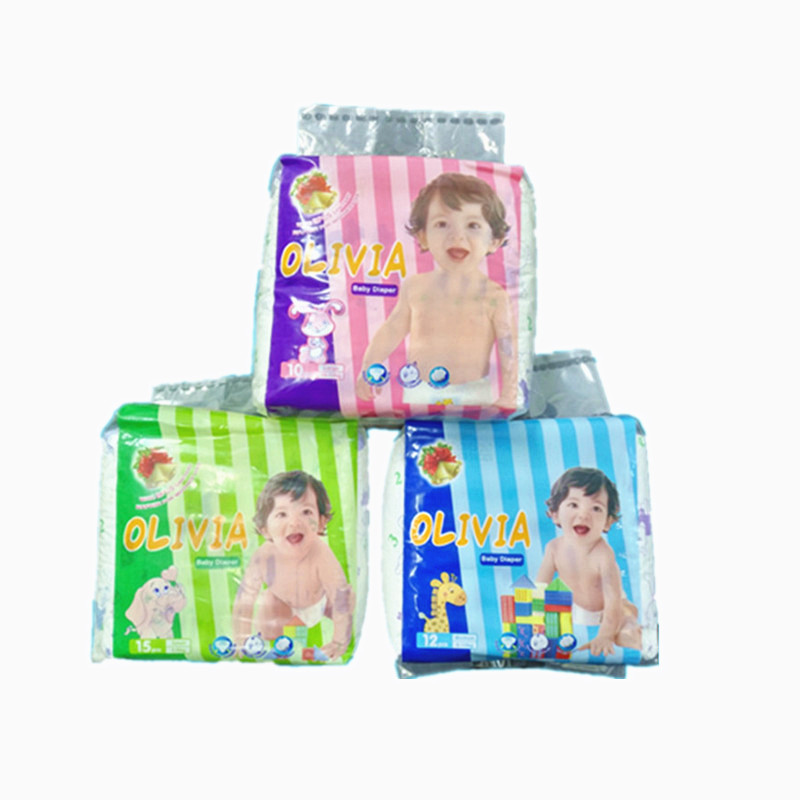Comfortable dry baby diapers