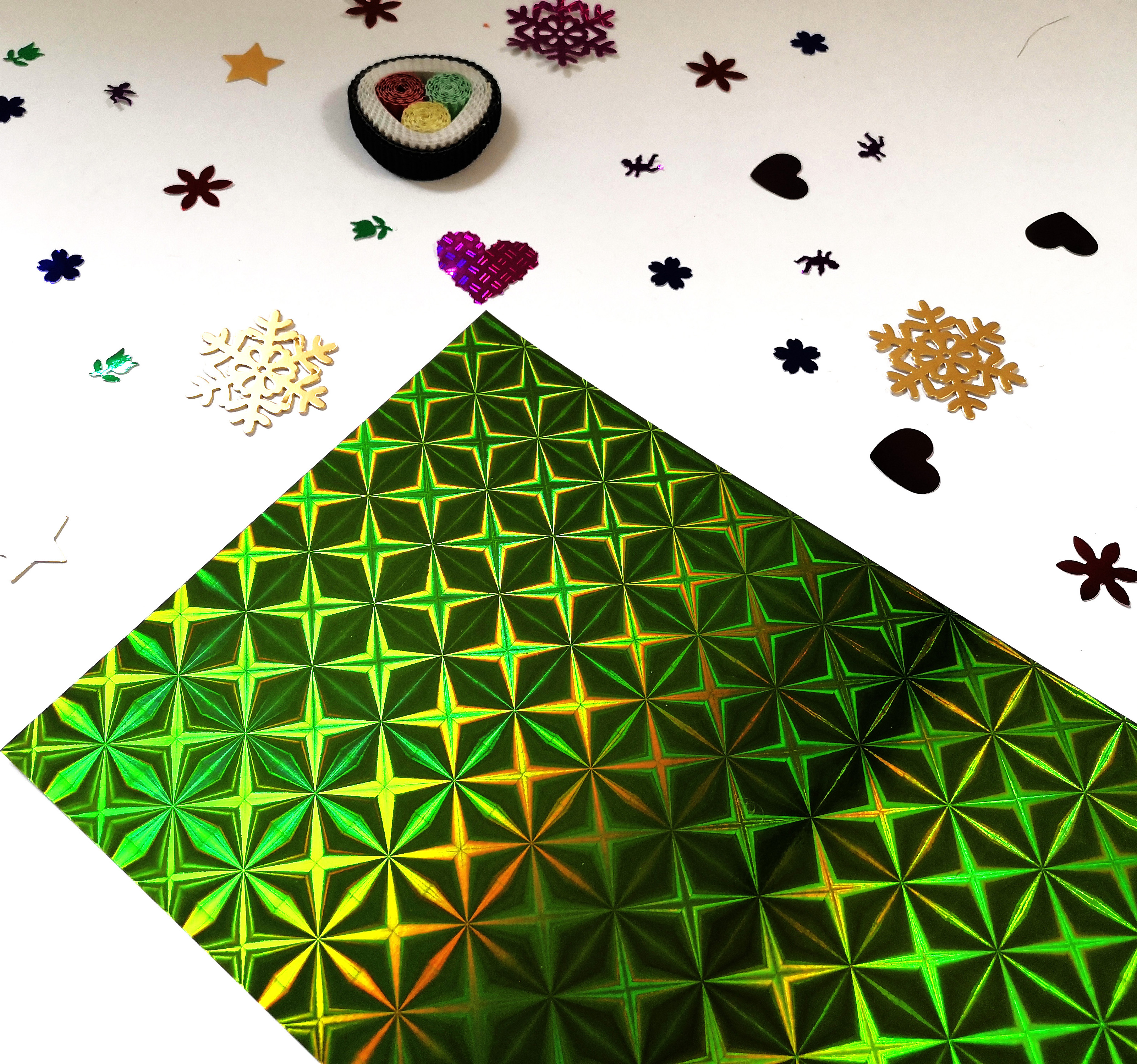 hologram paper craft holographic paper PET craft paper Laser Pattern paper Hologram cardboard 250g hologram paper