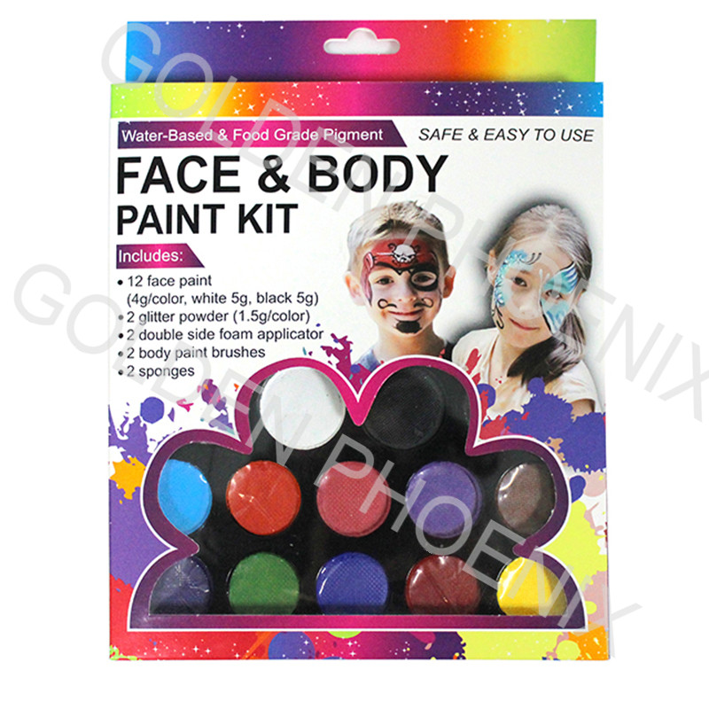 12 Colors Face and Body Paint Big Set