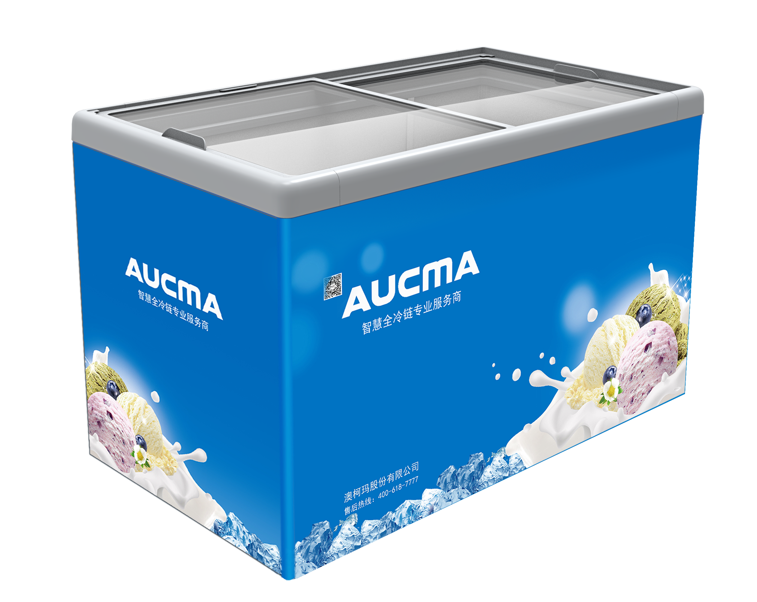 Aucma Flat Door Chest Showcase-Sf200f
