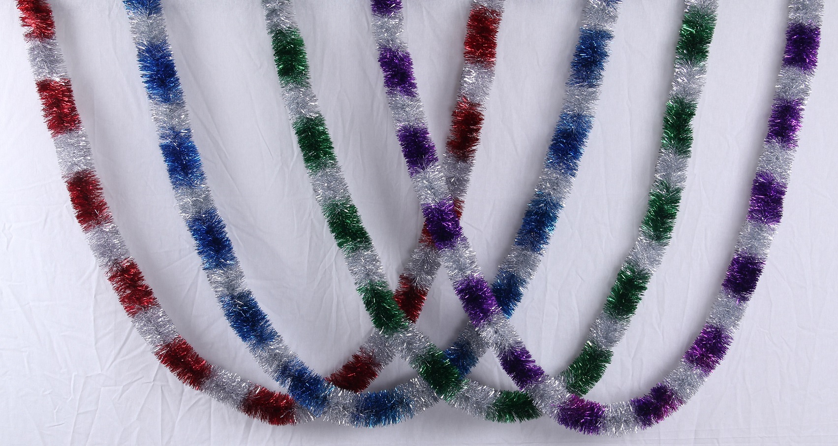 Double color tinsel garland
