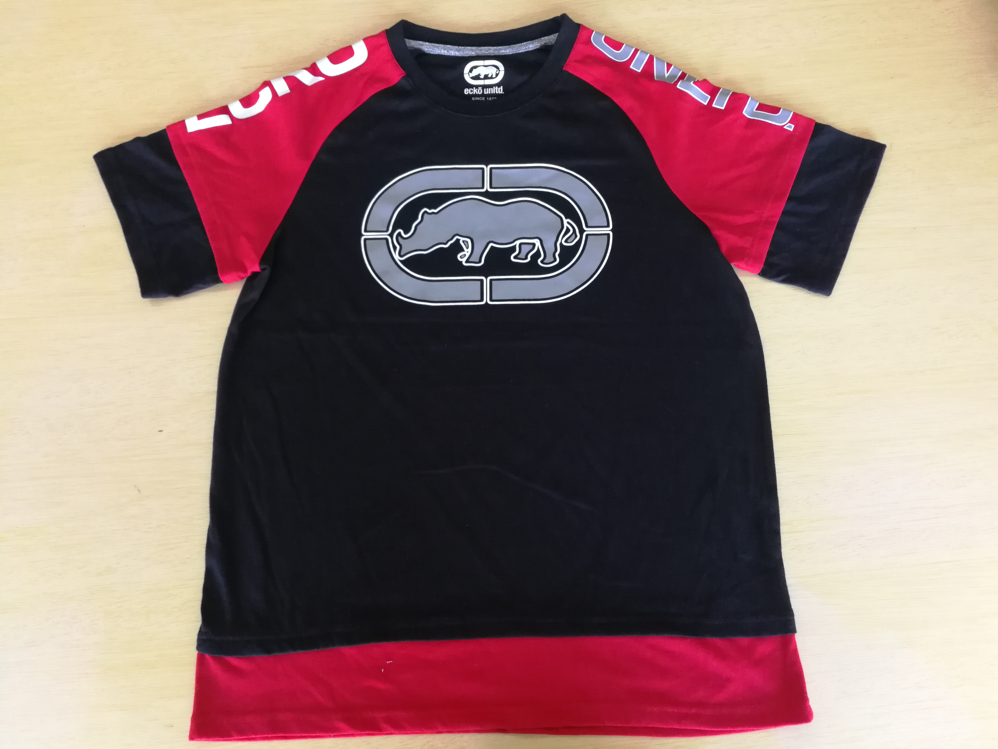 T-shirt Tshirt Tee Men's space dyed jersey crew neck T-shirt contrast raglan short sleeve