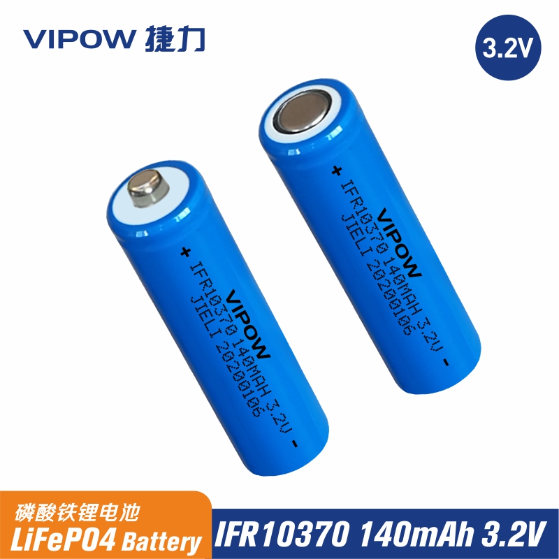 3.2V LiFePO4 10370 140mAh