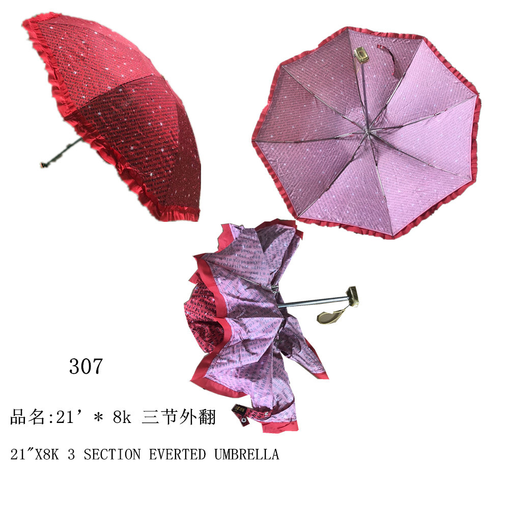 21"x8k 3 Section Everted Umbrella