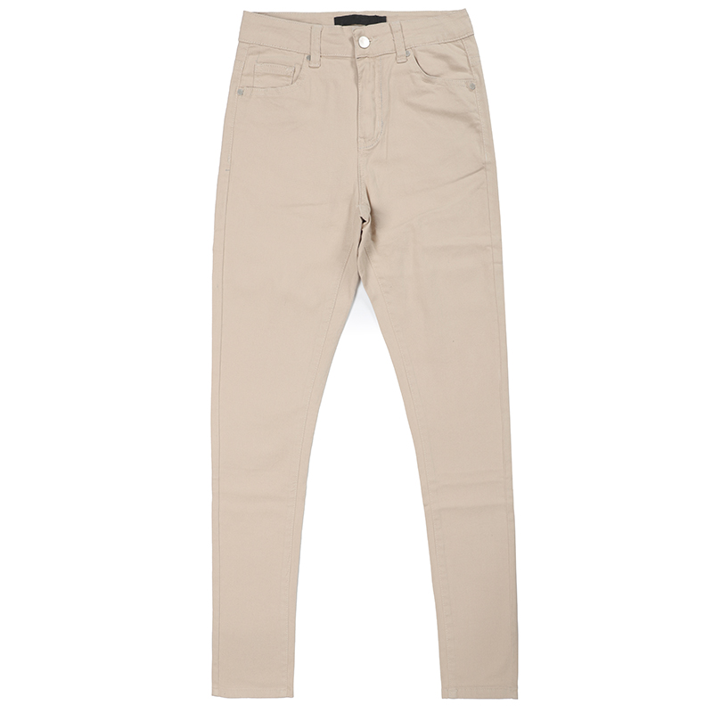 Casual skinny khaki women jeans G2714