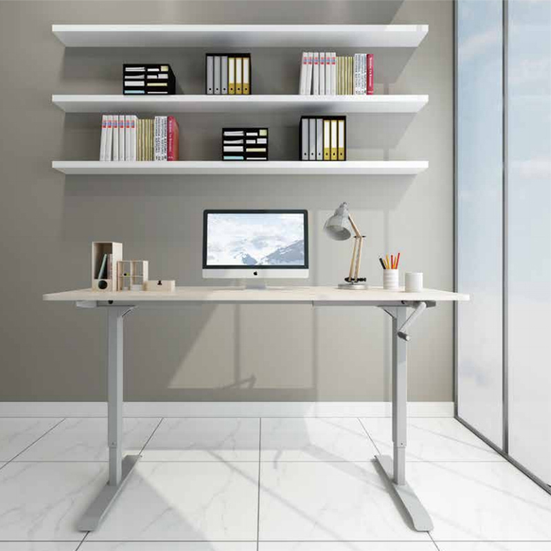 2021 height adjustable desk/sit stand manual office desk