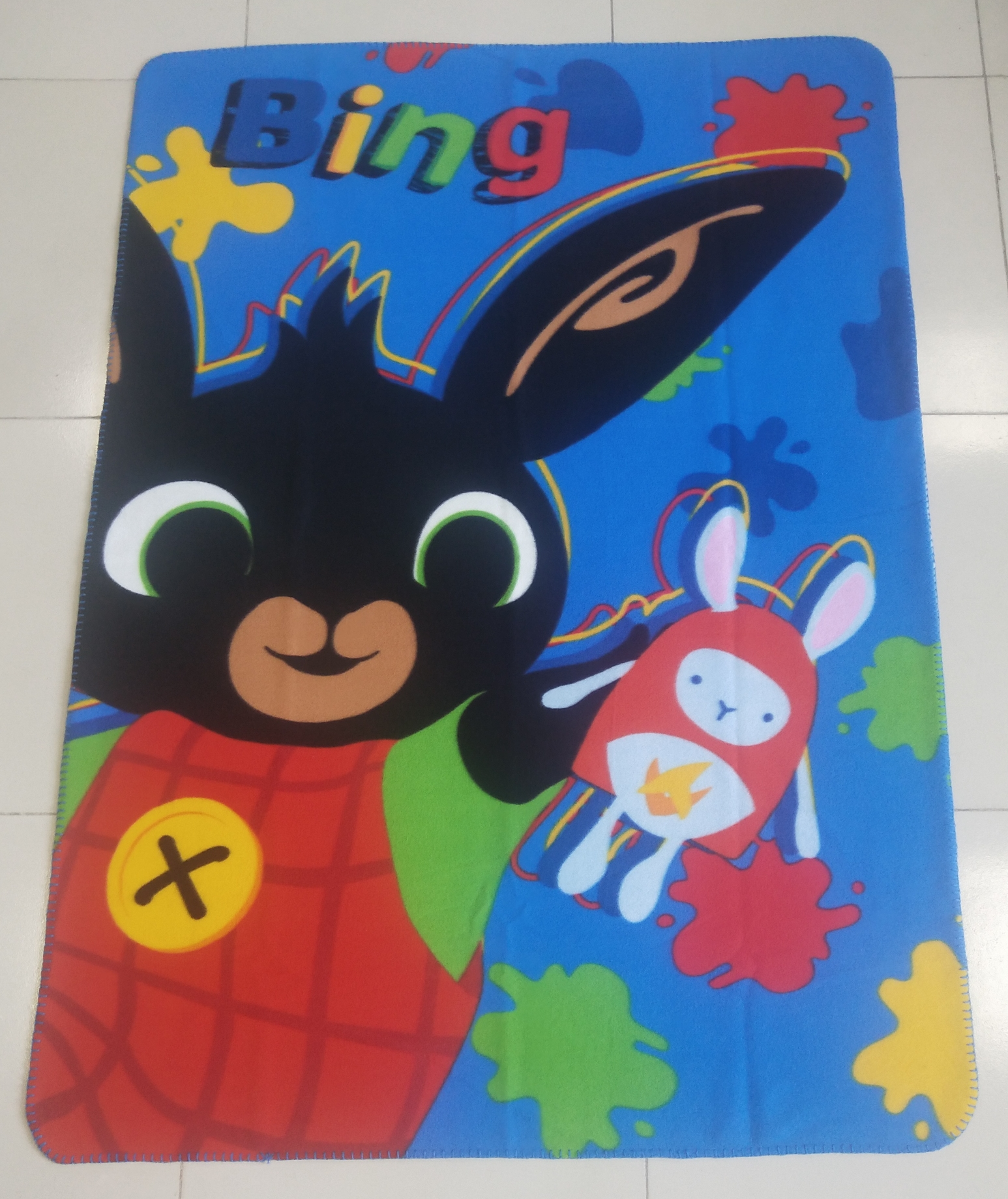 panel printed polar fleece
