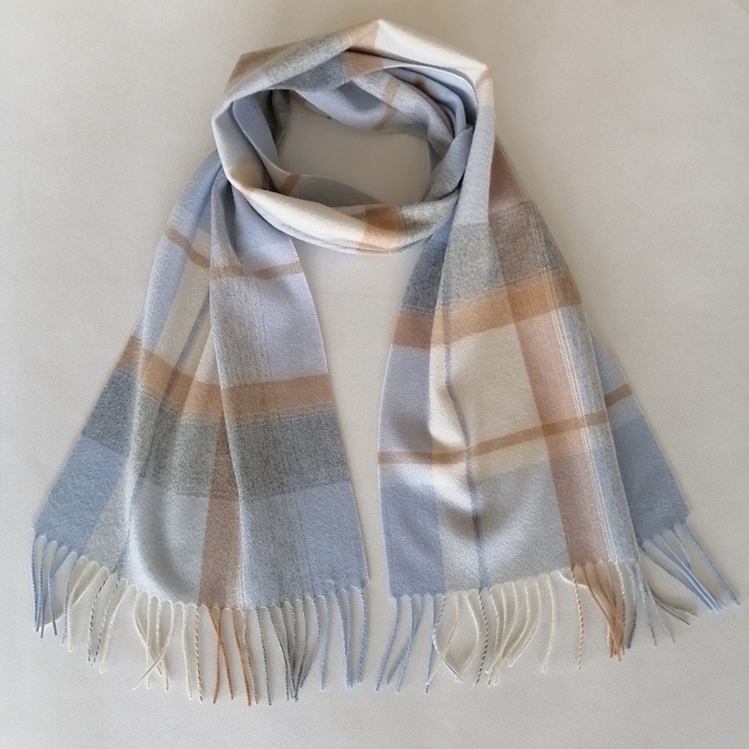 Woolen cashmere Plaid Scarf