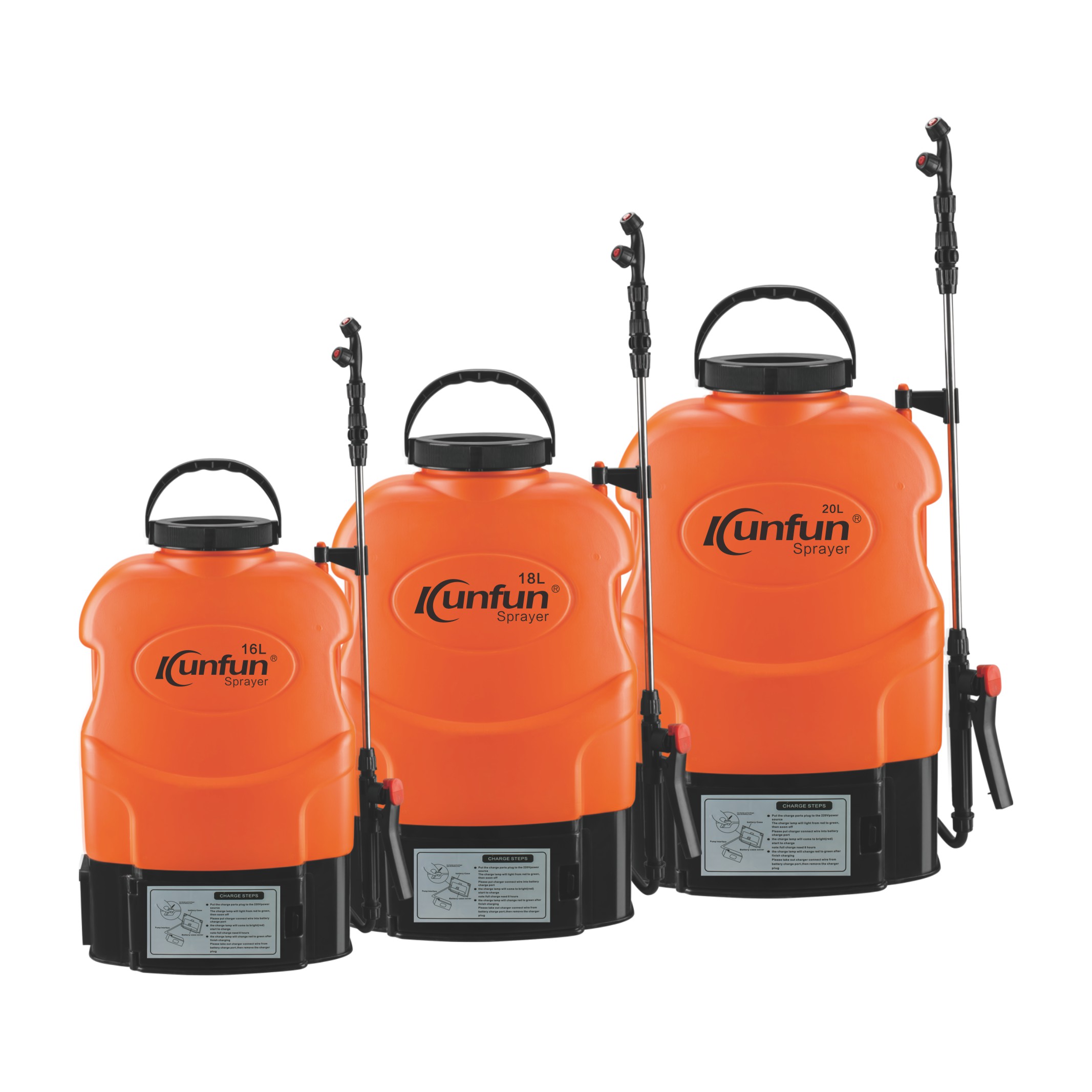 Kunfun knapsack electric sprayer KF-16C-31/KF-18C-5/KF-20C-10