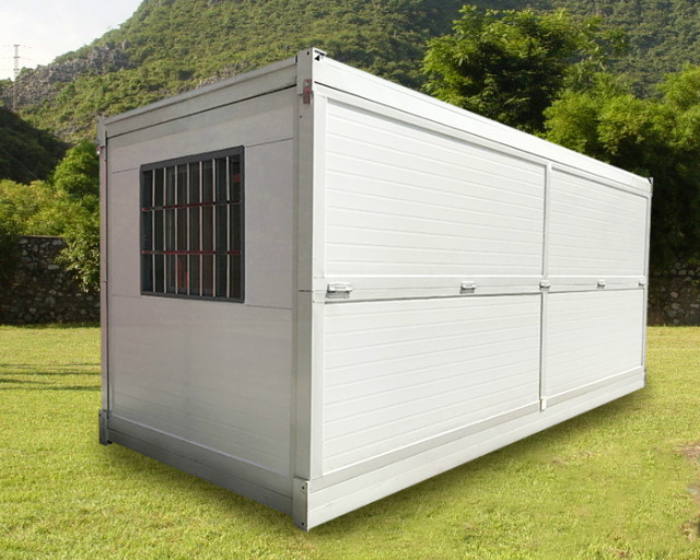 Folded container house