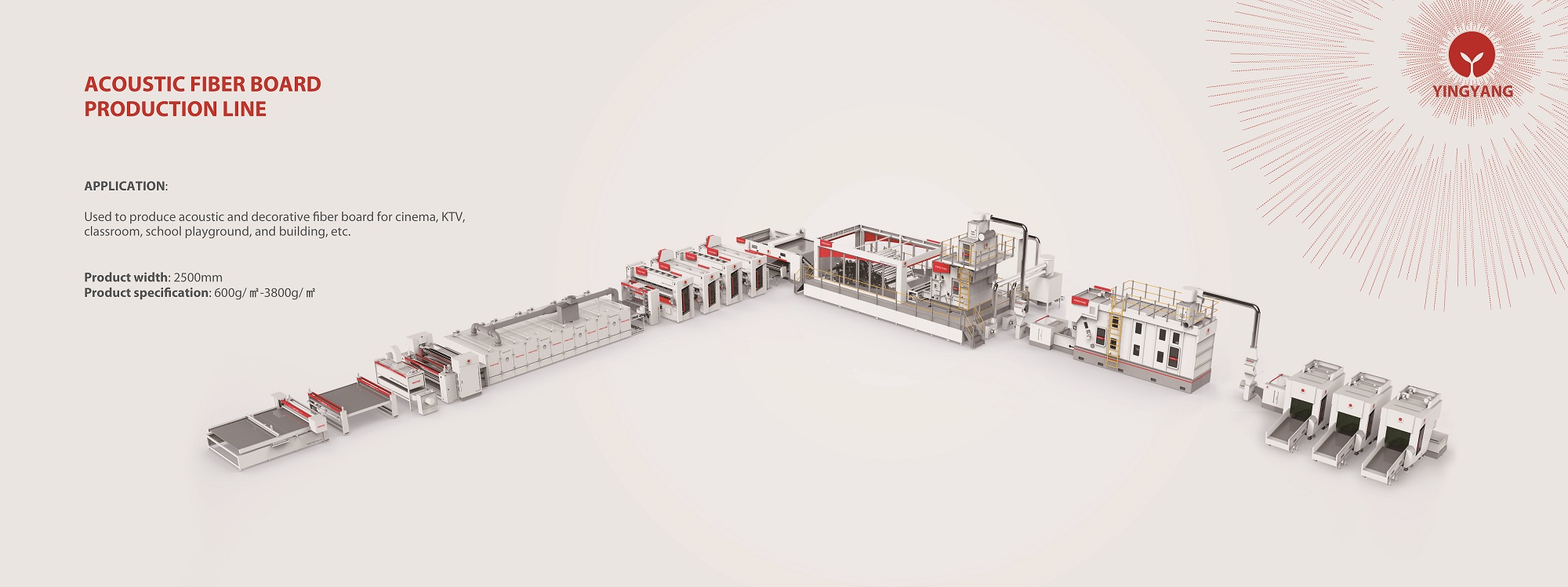 Acoustic Fiber Board Production line