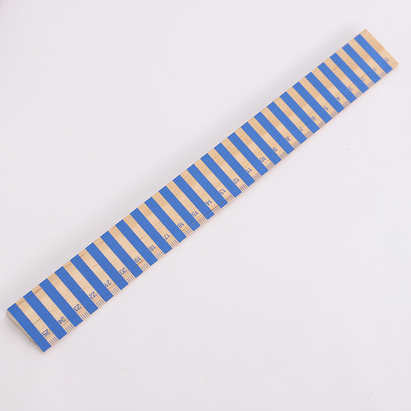 25cm Natural Wood Triangular Ruler