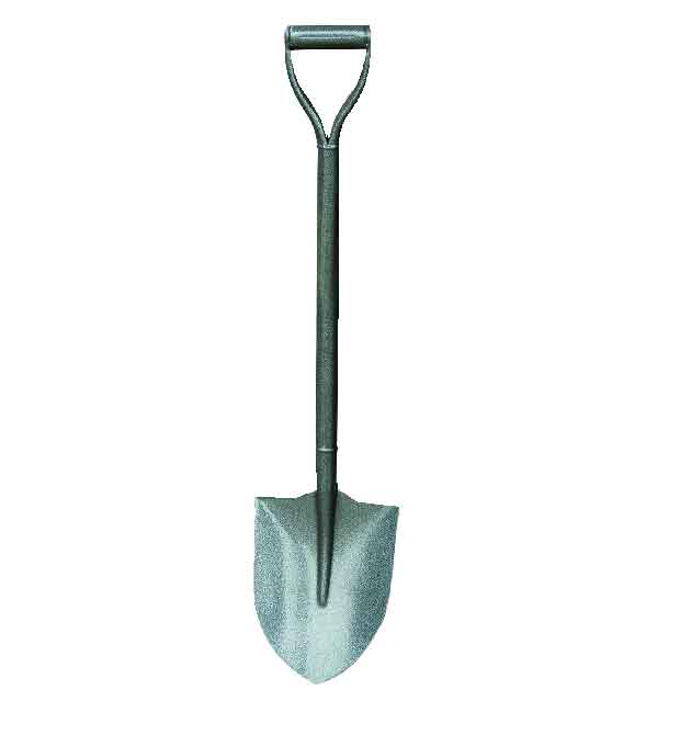 All Steel Short Handle Pointed Shovel