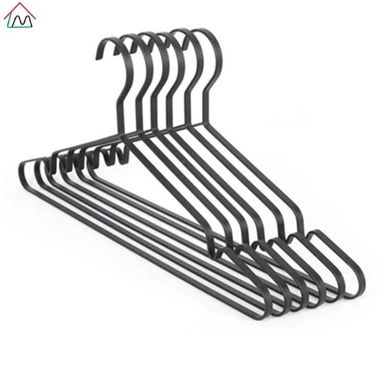 Black Color Powder Metal Clothes Hanger