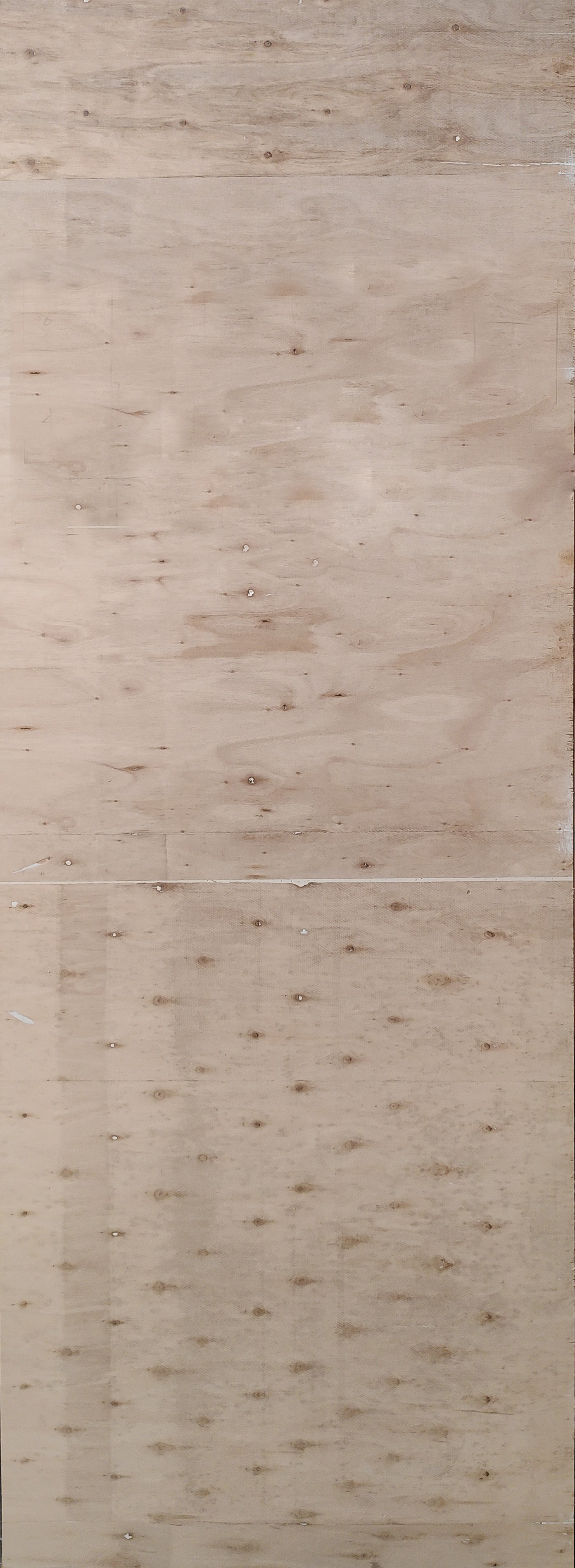 Hollow insulation layer wood fire door core
