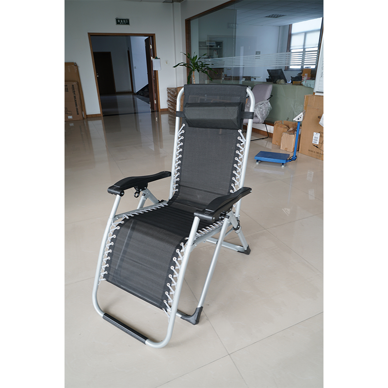 Oversized zero gravity lounge chair with pillow