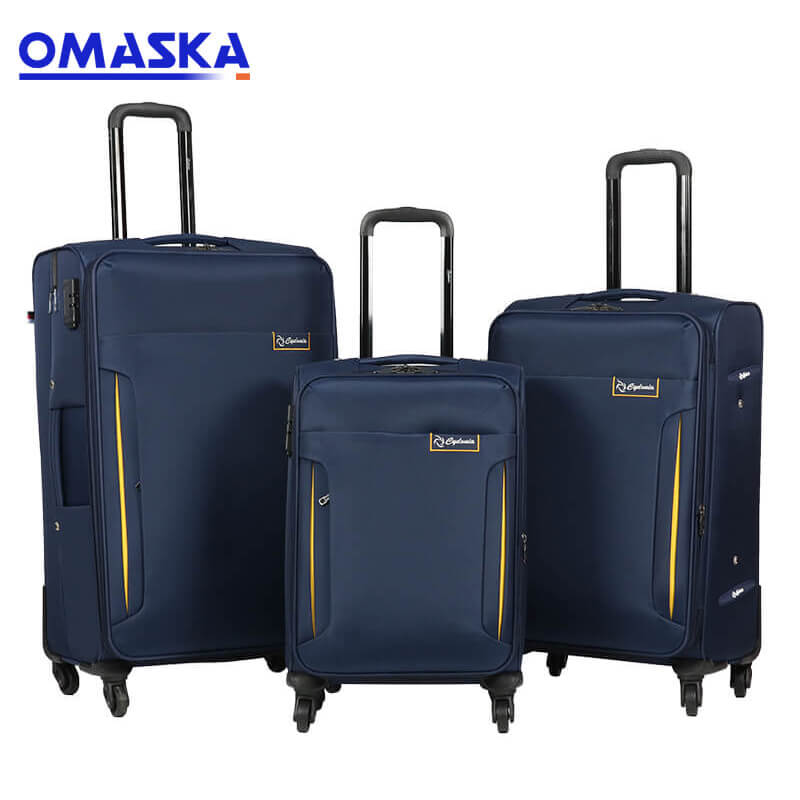 OMASKA factory 3PCS set 20″24″28″ 8025# new design wholesale customized logo Luggage Trolley