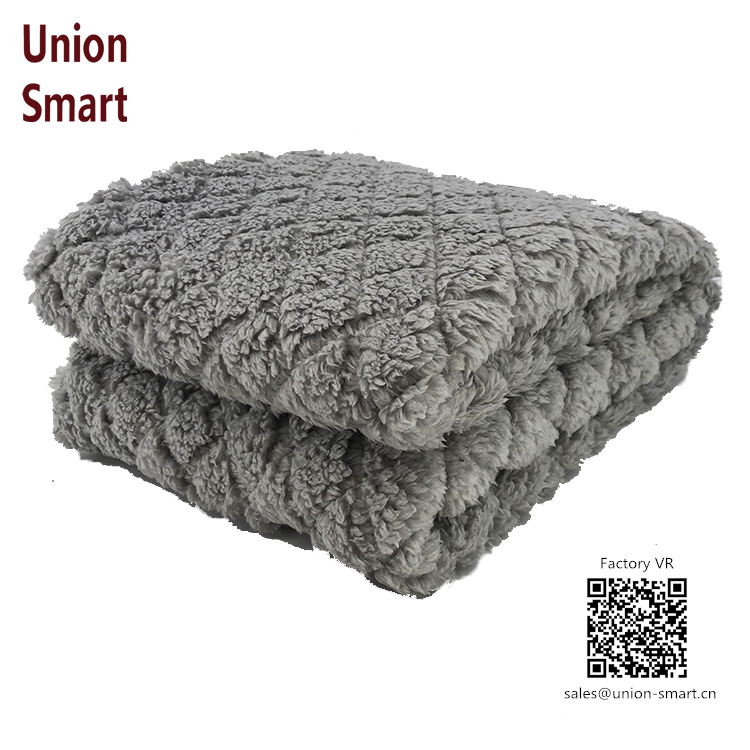 Ultrasonic Embossed Sherpa Blanket