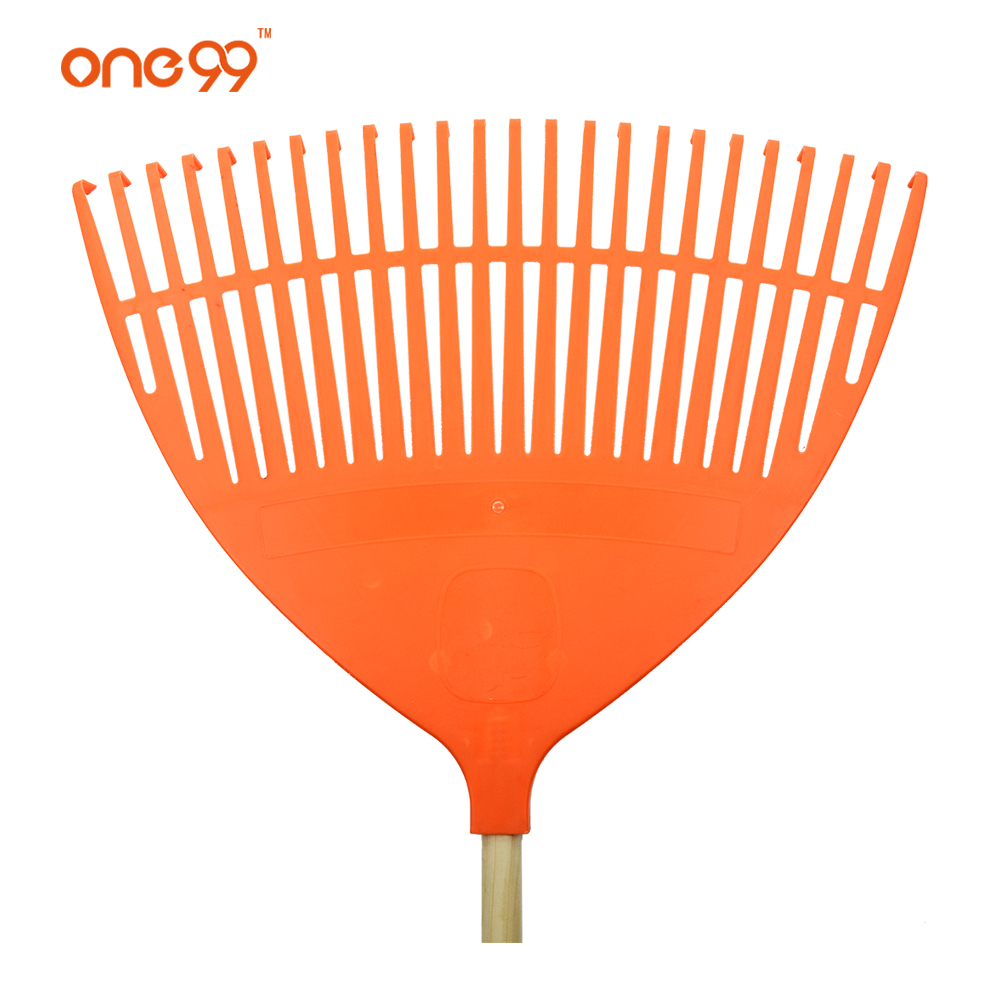 One99 plastic 24 teeth garden leaf rakes with long handle
